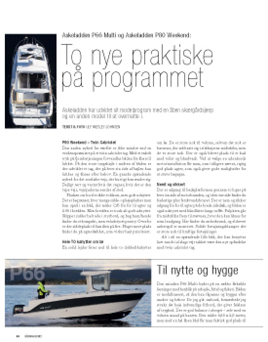 Askeladden P66 Multi og Askeladden P80 Weekend
